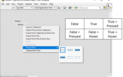 How to customize a control in LabVIEW